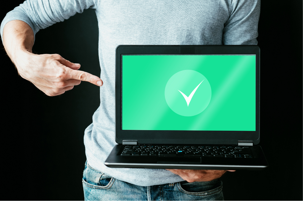 Págia web con checked de autoridad web